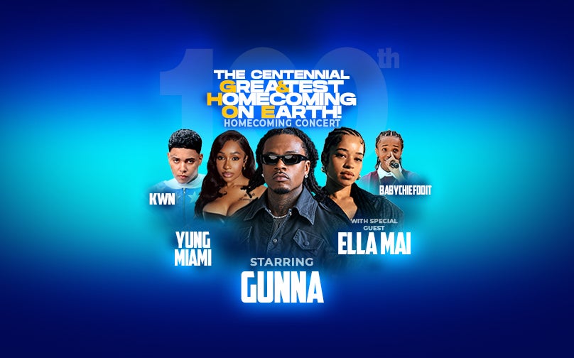 2026 Aggie Homecoming Concert: Starring Gunna with special guests Ella Mai, Yung Miami, Kwn and BabyCheifDoit