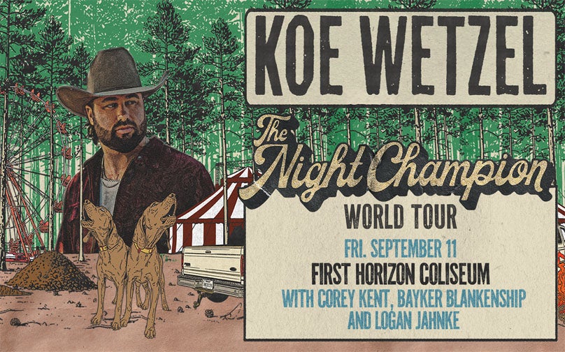 Koe Wetzel returning to First Horizon Coliseum Friday, Sept. 11